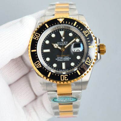 C Factory Swiss 3235 ROLEX SEA-DWELLER 126600 Two Tone Watch 43 mm 